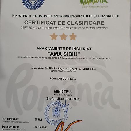Apartament Ama Sibiu Luaran gambar